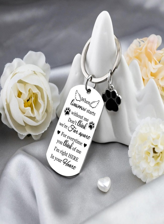 MOEXUKO Dog Memorial Gifts for Loss of Dog Passing Away Gifts Pet Memorial Gift for Dogs Sympathy Keychain for Dogs Cats Bereavement Remembrance Condolence Gift for Pet Lovers Pets Loss Keyring - Image 5